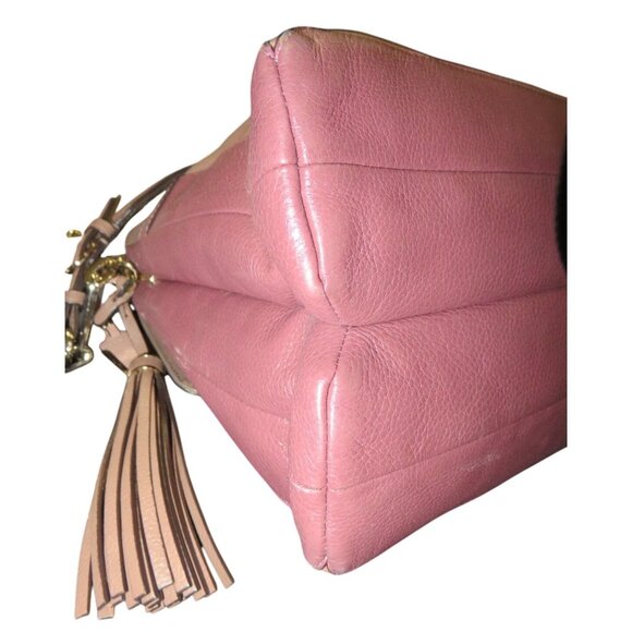 COACH 2013 Madison Pinnacle Pink Exotic Lizard Nubuck Leather Flap Legacy Bag - Picture 10 of 15